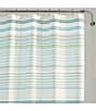 Color:Open Pastel - Image 2 - La Scala Breezer Horizontal Stripe Shower Curtain