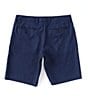 Color:Navy - Image 2 - Lahaina Bay Linen 10#double; Inseam Flat-Front Shorts