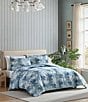 Tommy Bahama Legacy Palms Reversible Mini Comforter Set, Color:Bristol Blue - Image 1