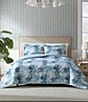 Tommy Bahama Legacy Palms Reversible Mini Comforter Set, Color:Bristol Blue - Image 2