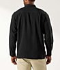 Color:Black - Image 2 - Long Sleeve Catalina Twill Silk Shirt