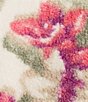 Color:Coconut - Image 4 - Long Sleeve Floral Sherpa Quarter Snap Pullover Jacket
