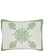 Color:Green - Image 1 - Molokai Leaf Cotton Sham