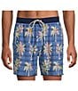 Tommy Bahama Naples Gingham Palms Boardshorts, Color:Regal Blue - Image 1