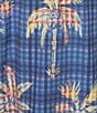 Tommy Bahama Naples Gingham Palms Boardshorts, Color:Regal Blue - Image 3