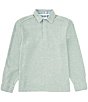 Color:Trout Heather - Image 1 - New Montserrat Long Sleeve Polo Shirt