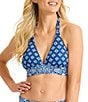 Tommy Bahama Noble Pineapple Reversible Halter Swim Top - Image 1