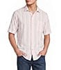 Tommy Bahama Nova Wave Silva Stripe Short Sleeve Woven Shirt - Image 1
