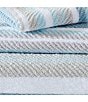 Tommy Bahama Ocean Bay Striped 3-Piece Towel Set, Color:Tranquil Blue - Image 2