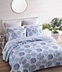 Color:Blue - Image 1 - Ocean Isle Cotton Reversible Quilt Mini Set