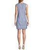 Tommy Bahama Palm-A-Dora Linen Blend Twill Split Neck Sheath Dress, Color:Buccaneer Blue - Image 2