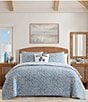 Tommy Bahama Palm Dot Cotton Reversible Quilt Mini Set - Image 1