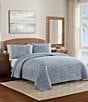Tommy Bahama Palm Dot Cotton Reversible Quilt Mini Set - Image 2