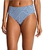 Tommy Bahama Palm Modern Stripe High Waist Swim Bottom - Image 1