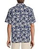 Color:Bering Blue - Image 2 - Palm Party Short Sleeve Woven Shirt