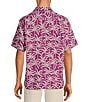 Color:Deep Hollyhock - Image 2 - Palm Party Short Sleeve Woven Shirt