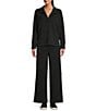 Tommy Bahama Palm Voyage Coordinating 4-Way Stretch Knit Wide-Leg Pull-On Ankle Length Pants, Color:Black - Image 3