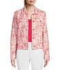 Color:Paradise Pink - Image 1 - Palma Linen Long Sleeve Notch Collar Jacket