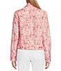 Color:Paradise Pink - Image 2 - Palma Linen Long Sleeve Notch Collar Jacket