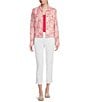 Color:Paradise Pink - Image 3 - Palma Linen Long Sleeve Notch Collar Jacket