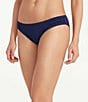Color:Mare Navy - Image 1 - Pearl Solids Shirred Tab Side Hipster Swim Bottom