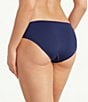 Color:Mare Navy - Image 2 - Pearl Solids Shirred Tab Side Hipster Swim Bottom