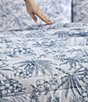 Tommy Bahama Pen And Ink Palm Reversible Quilt Mini Set, Color:Indigo - Image 10