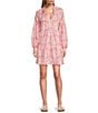 Color:Paradise Pink - Image 1 - Petit Palma Tier Long Sleeve Tassel Dress