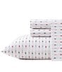 Tommy Bahama Pineapple Pinstripe Washed Cotton Percale Sheet Set - Image 2