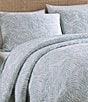 Tommy Bahama Printed Palmday Reversible Quilt Mini Set, Color:Sage - Image 4