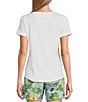 Color:White - Image 2 - Disney's Minnie Mouse Printed Scoop Neck Short Sleeve Tee