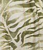 Color:Tea Leaf - Image 3 - Printed Split V-Neck Long Bishop Sleeve Dress