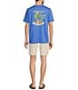 Color:Palace Blue Heather - Image 3 - Rumbuddy Up There Likes Me Short Sleeve T-Shirt