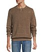 Tommy Bahama Saltwater Textured Abaco Crewneck Pullover, Color:Chocolate Brown - Image 1