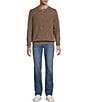Tommy Bahama Saltwater Textured Abaco Crewneck Pullover, Color:Chocolate Brown - Image 3
