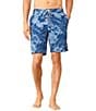 Color:Blue Muse - Image 1 - San Diego Palms 9#double; Inseam Board Shorts