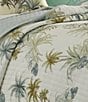 Tommy Bahama Serenity Palms Printed Cotton Reversible Quilt, Color:Aqua/Multi - Image 7