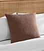 Tommy Bahama Serenity Slub Textured Cotton Boucle Decorative Square Pillow - Image 1