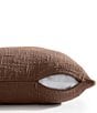 Tommy Bahama Serenity Slub Textured Cotton Boucle Decorative Square Pillow - Image 3