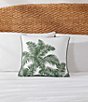 Tommy Bahama Shaded Palms Cotton Canvas Decorative Square Pillow - Image 2
