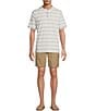 Tommy Bahama Soleil Stripe Short Sleeve Henley Shirt, Color:Coconut - Image 3