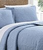 Color:Blue - Image 2 - Solid Costa Sera Cotton Quilt