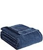 Color:Blue Sea - Image 4 - Solid Ultra-Soft Plush Fleece Blanket