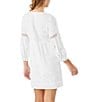 Tommy Bahama St. Lucia Full Sleeve Split Neck Swim Cover-Up Dress, Color:White - Image 2