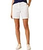 Color:White - Image 1 - Stretch Boracay Solid Mid Rise 7#double; Shorts