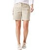 Color:Khaki Sand - Image 1 - Stretch Boracay Solid Mid Rise 7#double; Shorts