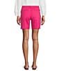Tommy Bahama Stretch Boracay Solid Mid Rise 7#double; Shorts, Color:Bright Blush - Image 2