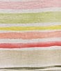 Color:Malibu Peach - Image 4 - Stripe Boat Neckline 3/4 Sleeve Tee Shirt