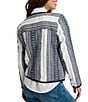 Tommy Bahama Stripe Jacquard Point Collar Long Sleeve Zip Front Jacket - Image 2