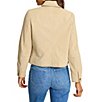Tommy Bahama Suede Convertible Collar Long Sleeve Button Front Jacket - Image 2